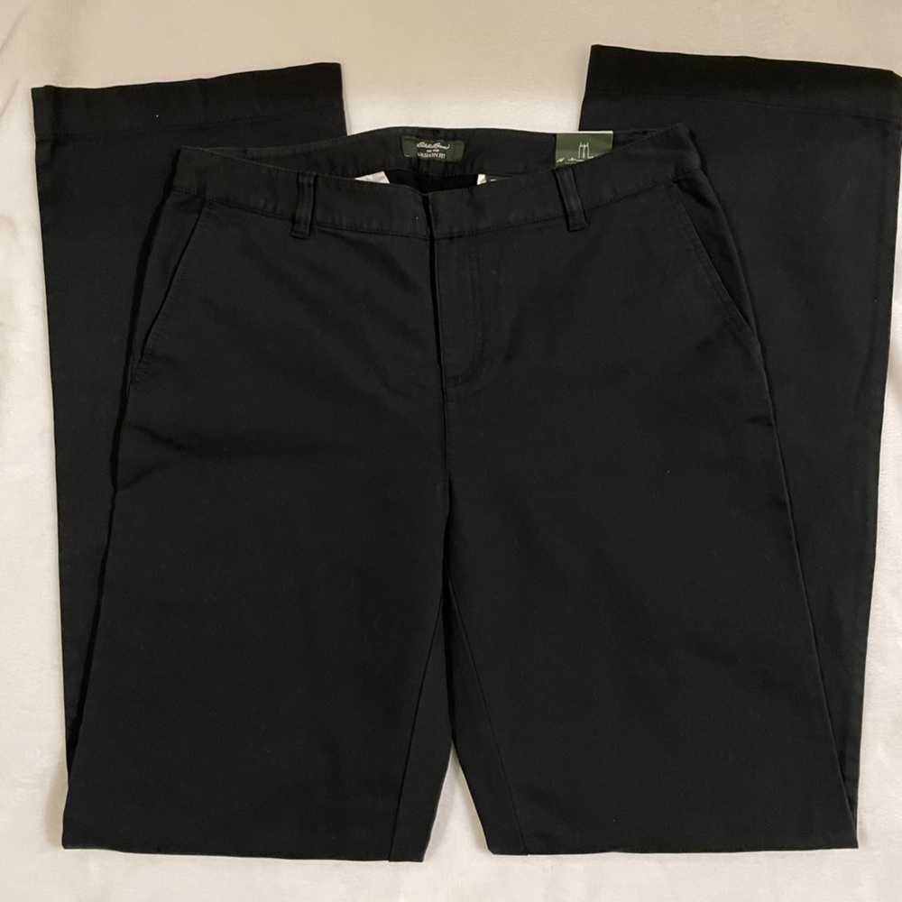Eddie Bauer Women’s Vashon Trousers - Black Size 10L NWT